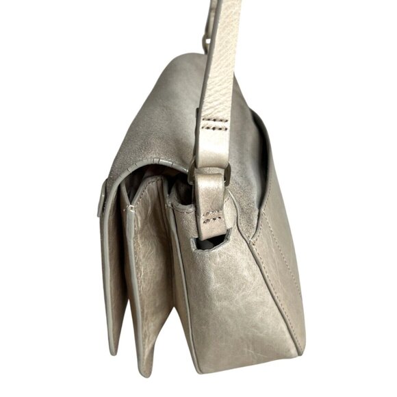 Halston Heritage Beige Leather Crossbody Bag - Picture 3 of 8